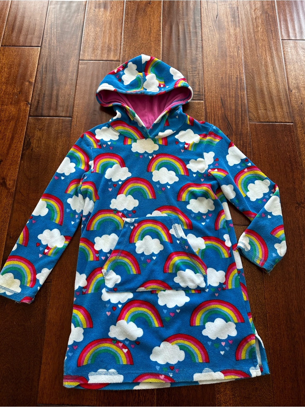Mini Boden Toweling Swim Cover Rainbow